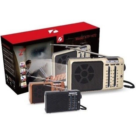 Producto - Radio Am/fm Retro Vintage Recargable con linterna Ktf-1472