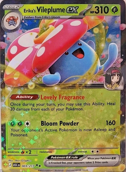 Producto - Erika's Vileplume ex (003/217) [Mega Evolution: Ascended Heroes]