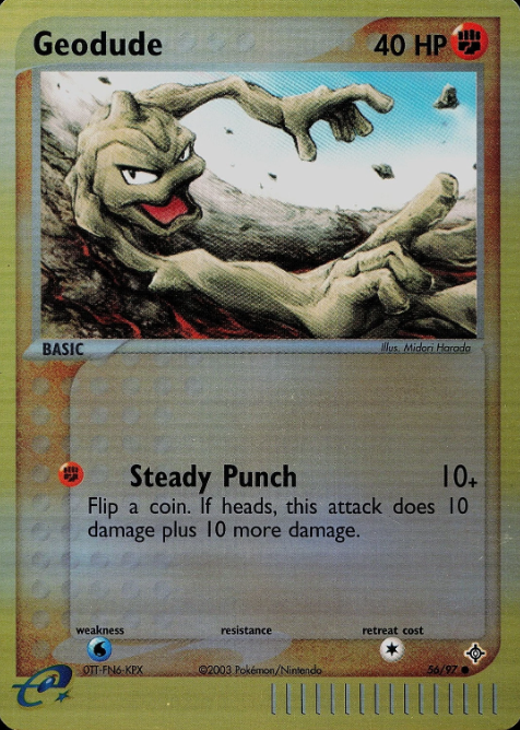 Producto - Geodude 56/97 - Reverse Holofoil - EX: Dragon