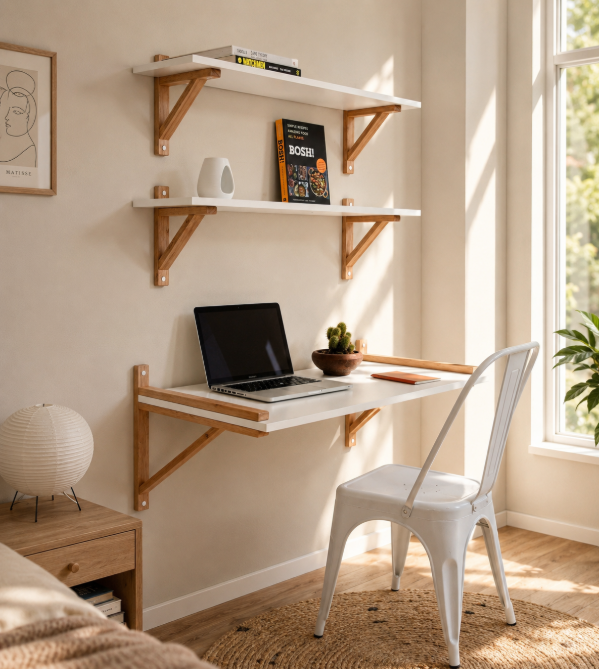 Producto - ESCRITORIO NÓRDICO + 2U ESTANTES NÓRDICOS 100