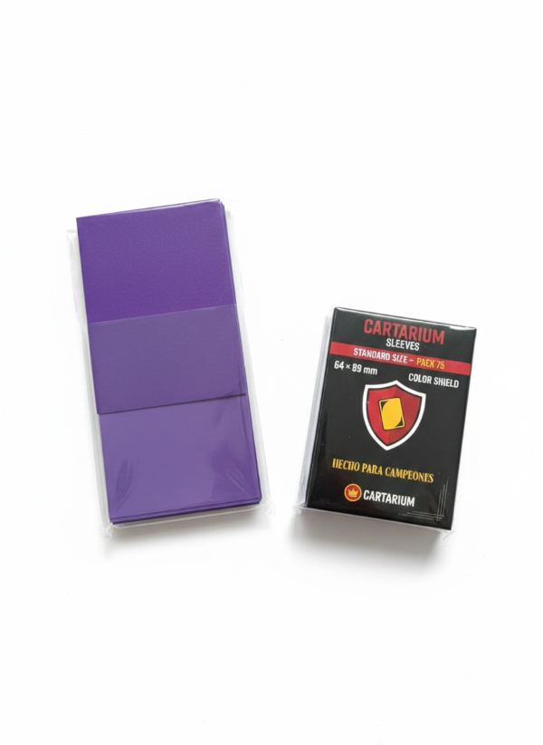 Producto - Sleeves Folios Cartarium Color Violeta 64x89 75u TCG Standard MTG