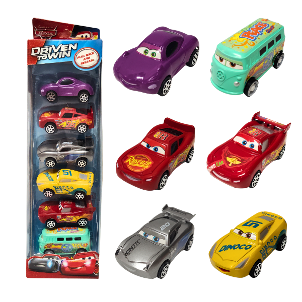 Producto - Autos Cars x6 Caja (Escala 1:64)