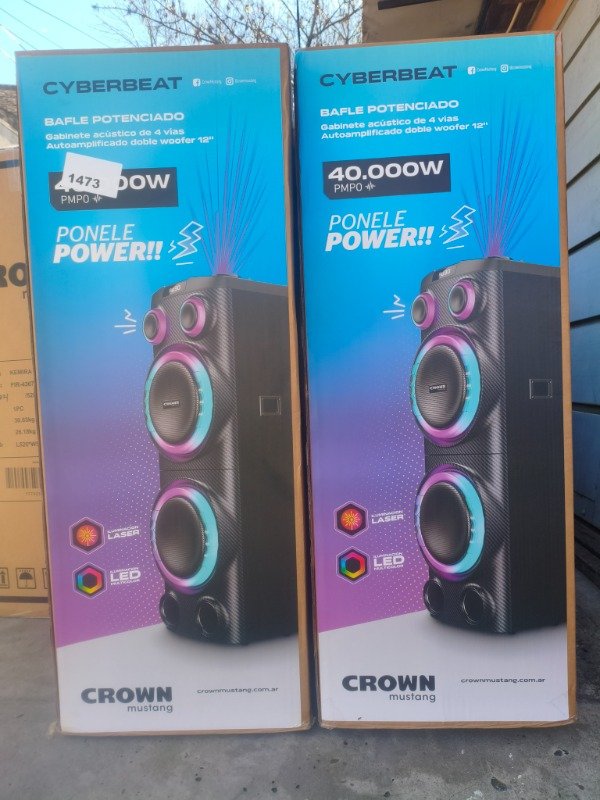 Producto - PARLANTE TORRE CROWN MUSTANG CYBERBEAT
