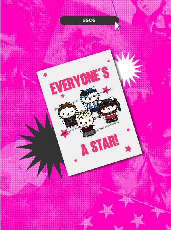 Producto - Poster Kittys 5SOS - FANGIRLS