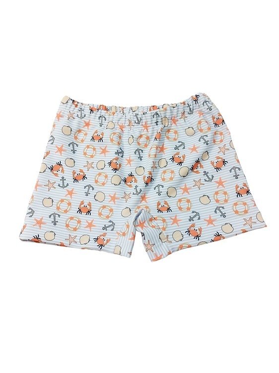 Producto - Short Zunga UV Cangrejos - Celeste Rayado