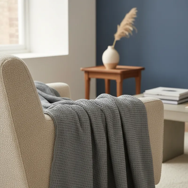 Producto - Pie de Cama Panal Gris Perla - 2
