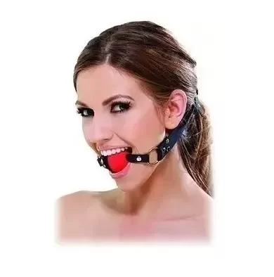 Producto - Mordaza Pelota Negra / Roja - 1