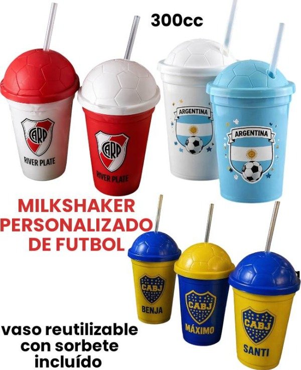 Producto - Vasos personalizados tapa de futbol 300cc