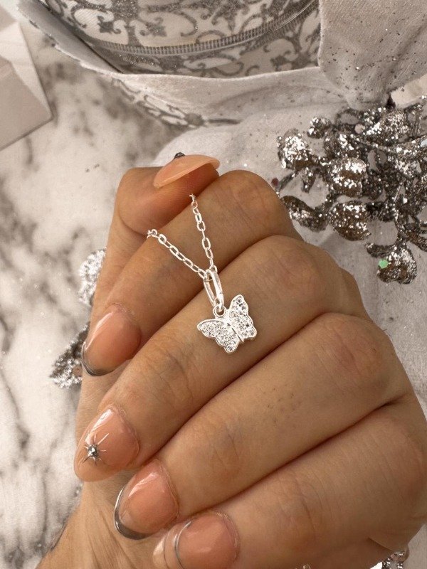 Producto - Collar Baby Butterfly Plata 925