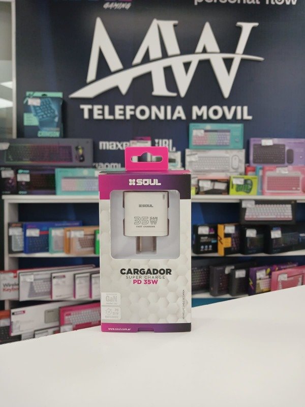 Producto - Cargador Viajero FC PD 35W GaN Sin Cable Soul CVJ-PD35
