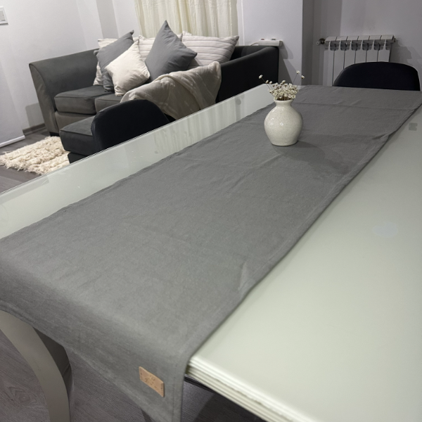 Producto - Camino Tusor liso gris - 2