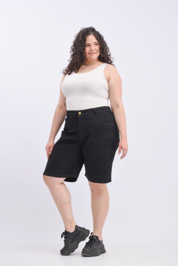 Producto - Bermuda elastizada NEGRO