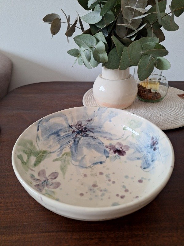 Producto - Plato hondo grande celeste