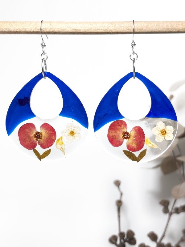 Producto - Aros Youngia Hana Azul