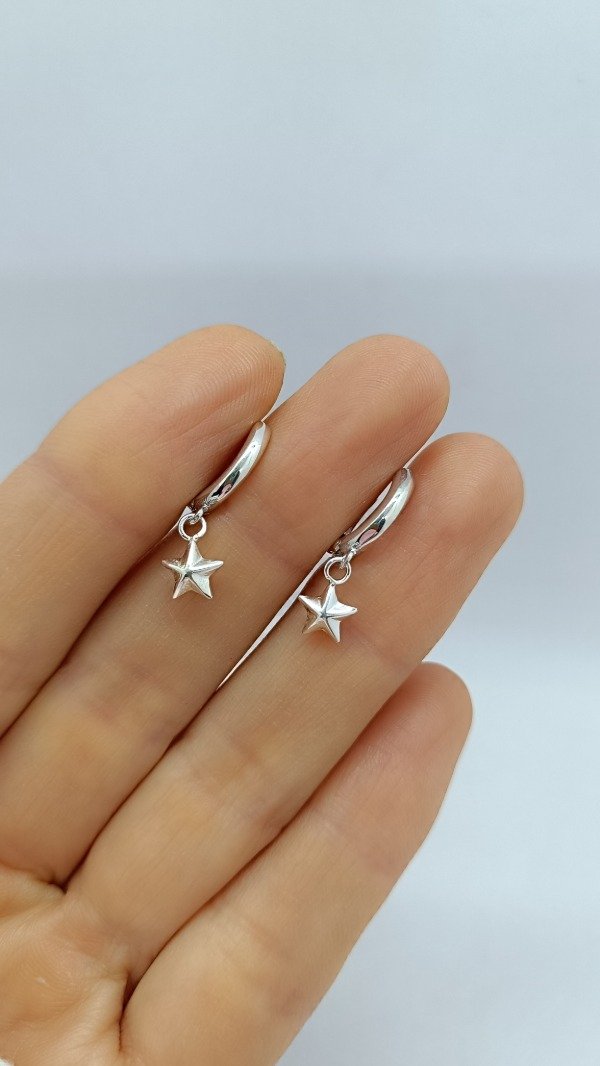 Producto - Argollitas con Estrella Maciza - 1