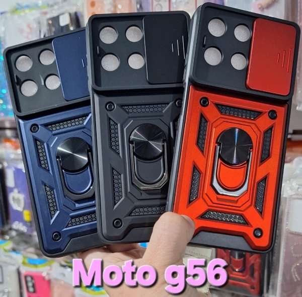 Producto - Fundas armor con cubre cámara. Moto g56