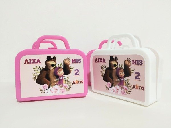Producto - Valija plástica Masha y el oso