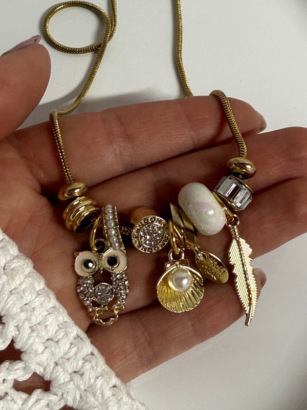 Producto - CD149 Collar tipo Pandora con charms 45cm