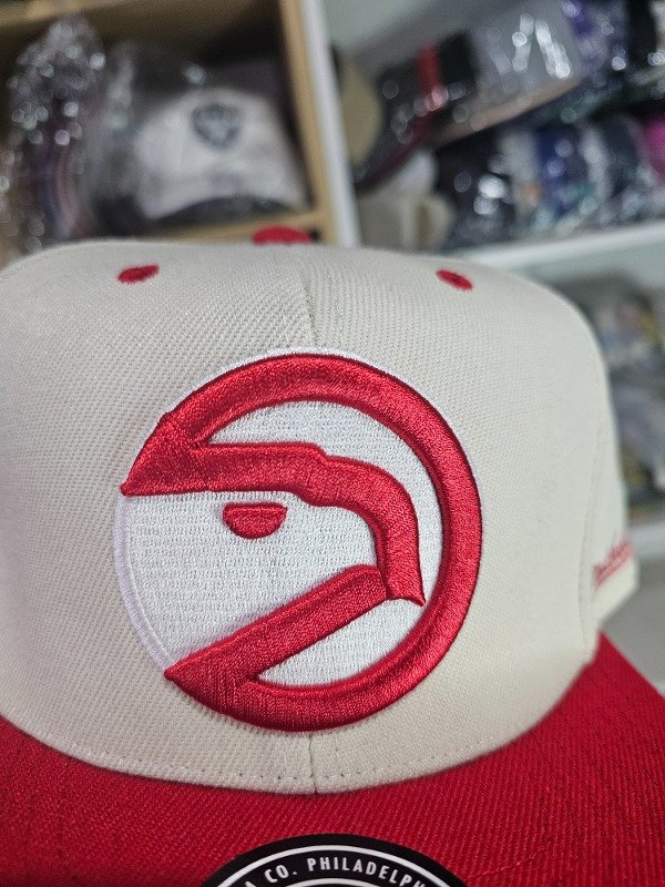 Gorra Atlanta Hawks Silver 25 Season Mitchell & Ness — imagen 2