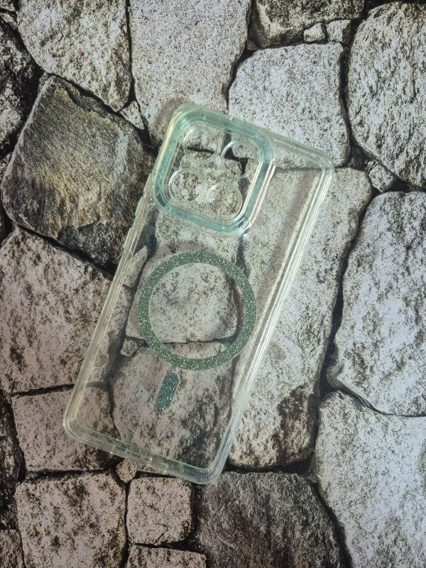 Producto - Funda MagSafe glitter Moto G86 verde agua