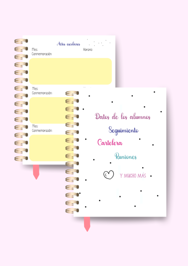 Producto - AGENDA NIVEL INICIAL PERPETUA TAPAS PERSONALIZADAS CATALOGO EN DESCRIPCION