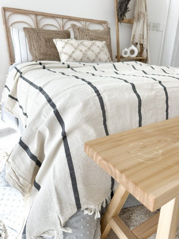 Producto - Manta Magnolia Cruda 150X200