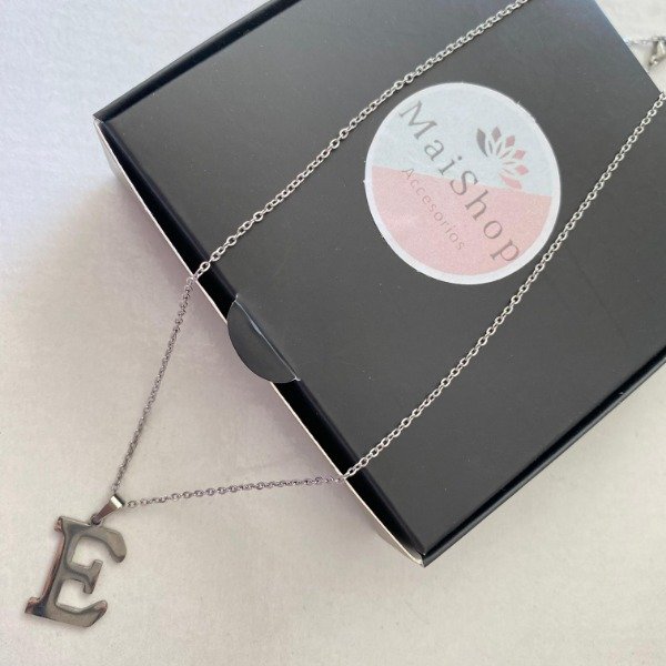 Producto - Collar Letra Inicial E AQ