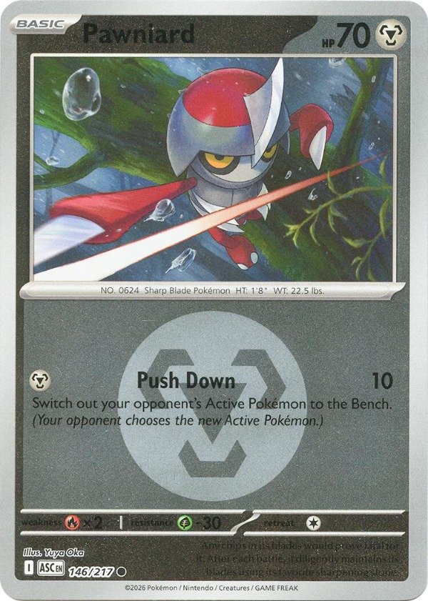 Producto - Pawniard (146/217) (Energy Symbol Pattern) [Mega Evolution: Ascended Heroes]