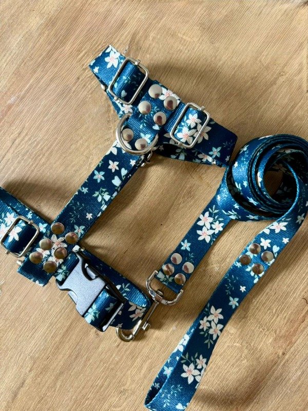 Producto - Pretal y correa FLOWERS