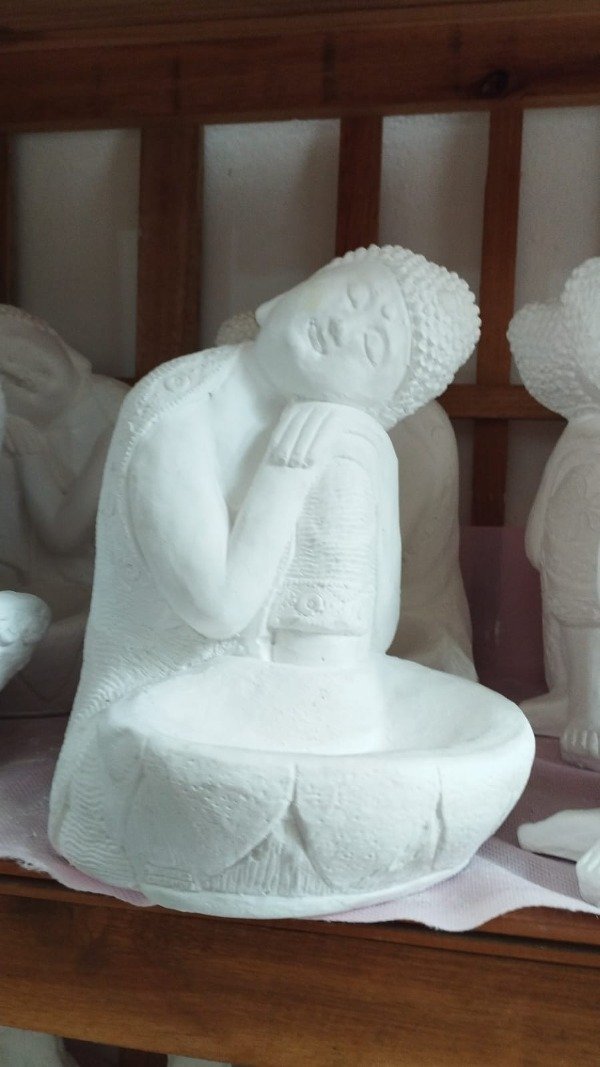 Producto - Lámpara de sal Meditación hindú (Soñadora) 25x12cm