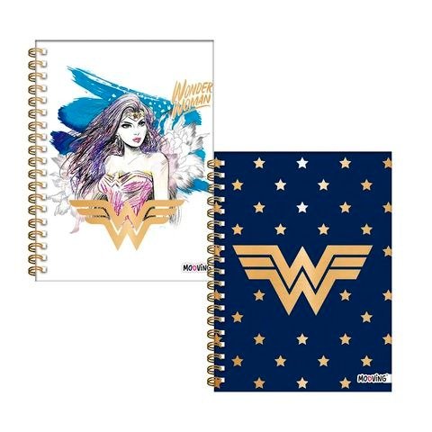 Producto - CUADERNO 16X21CM RAYADO 80 HOJAS TAPA DURA ESPIRAL MUJER MARAVILLA X UNIDAD