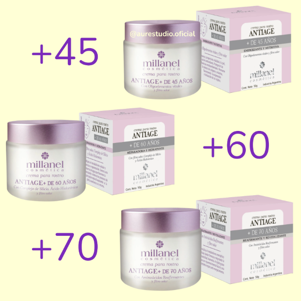 Producto - Crema para rostro Antiage +45, +60, +70. 50g