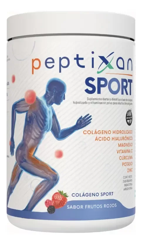 Producto - Colágeno Hidrolizado Polvo Peptixan Sport Xantana Sabor Frutos Rojos 360g