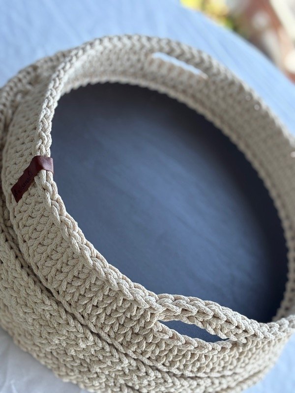 Producto - Bandeja Redonda / Crochet artesanal