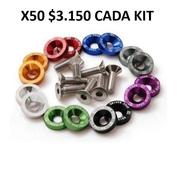 Producto - PROMOCION KIT 10 ARANDELAS ANODIZADAS A 3.150 CADA KIT X 50 UNIDADES