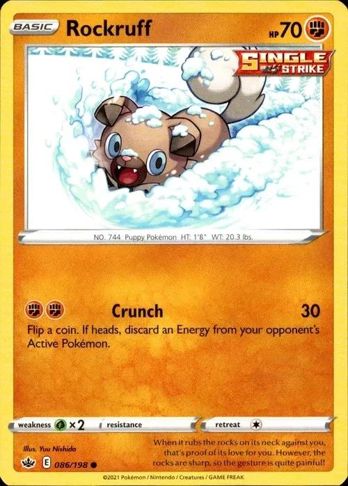 Producto - Rockruff - 086/198 - Chilling Reign