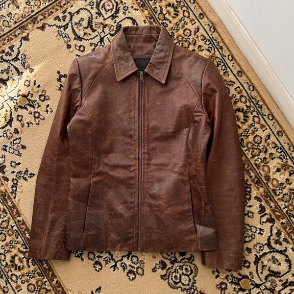 Producto - leather jacket brown (S)
