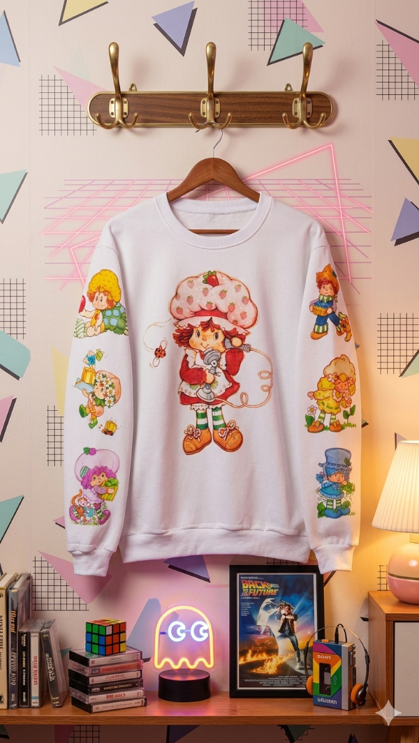 Producto - Buzo Frisa Frutillitas Full Blanco