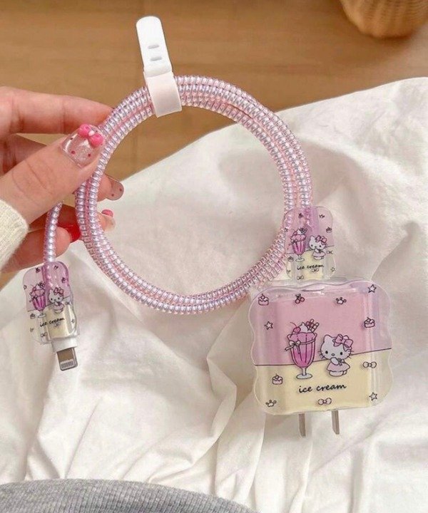 Producto - Protector de cargador kitty ice cream