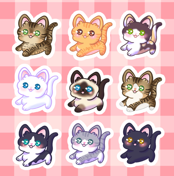 Producto - Sticker Vinilo - Michis