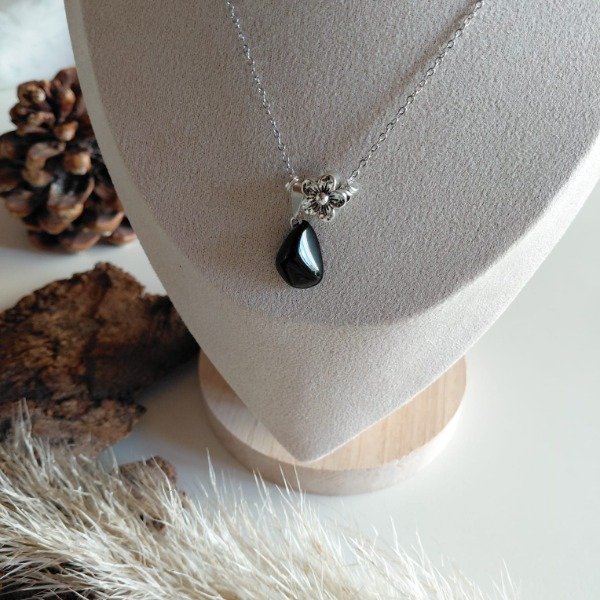 Producto - Collar Flor obsidiana - 1