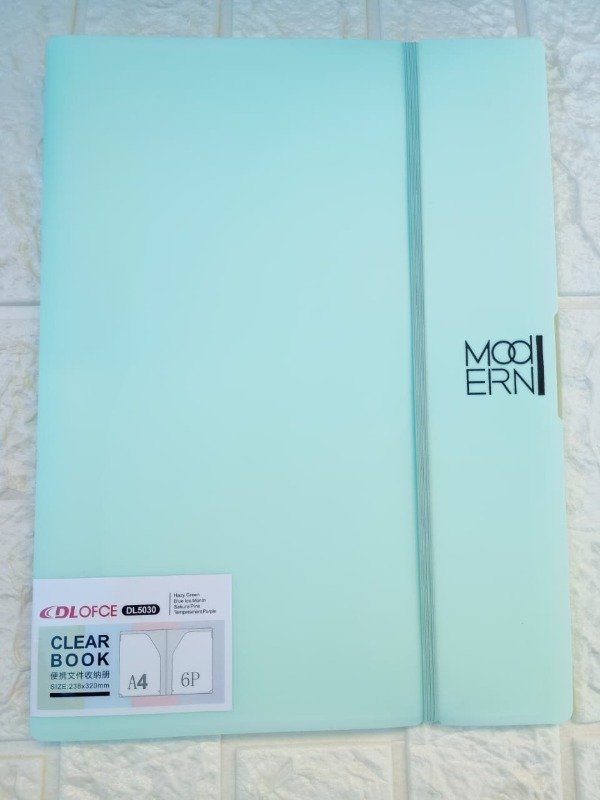 Producto - Carpeta con Divisiones Verde Pastel