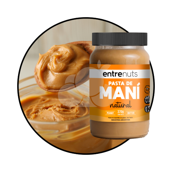Producto - Pasta de Maní Natural "Entrenuts" (x 370gr.)