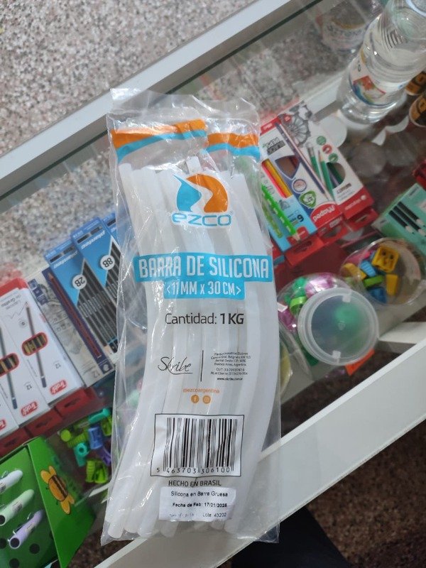 Producto - EZCO BARRA DE SILICONA 11MM X 30CM