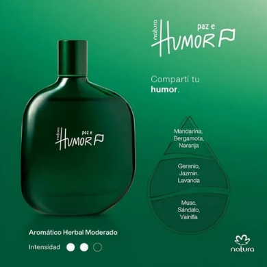 Producto - "Paz e Humor" Perfume para Hombre Natura de 75 ml
