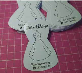 Producto - 100 Tags Personalizados (Corte Clásico / Silueta) - 11