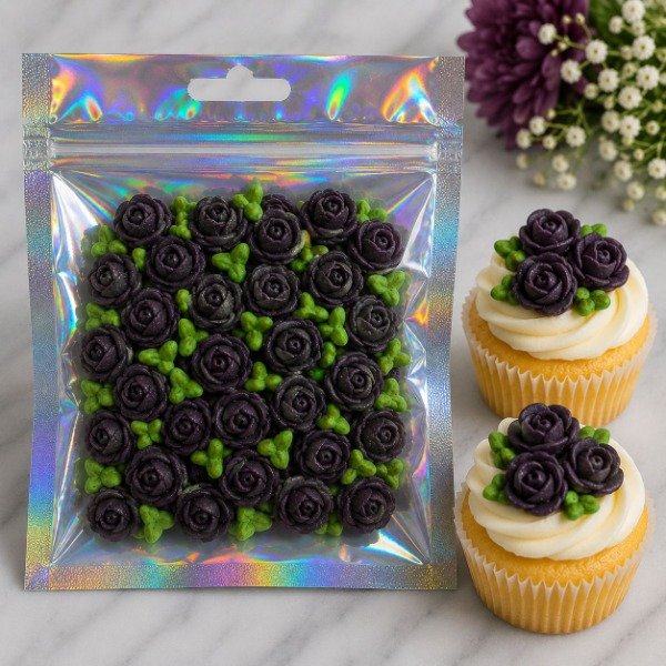 Producto - FLORES ROCOCO MINI VIOLETA OSCURO X25