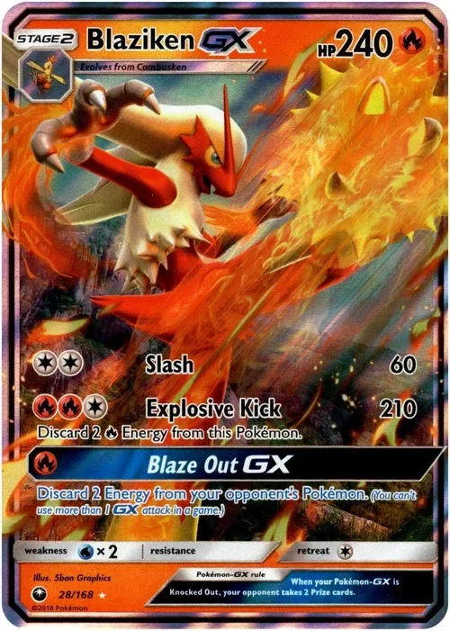 Producto - Blaziken GX - 28/168 - Celestial Storm - Holo