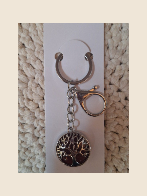 Producto - Llavero de piedras energéticas "Árbol de la vida"