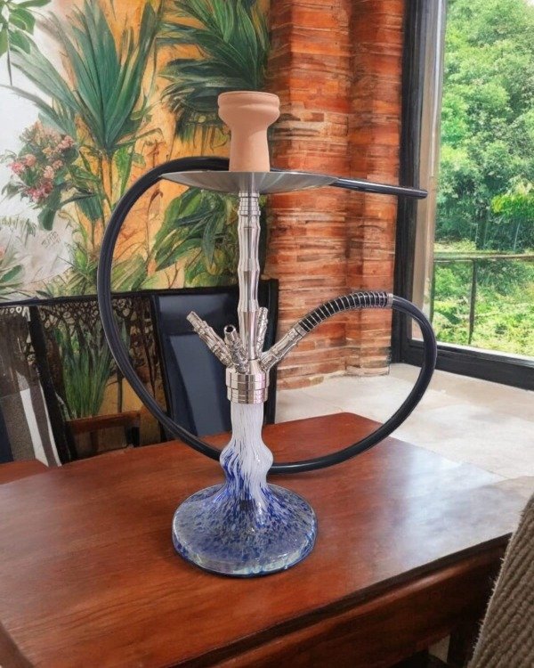 Producto - Narguile Shisha- Acero 4 Mangueras Premiun